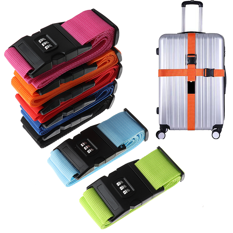 Travel Accessories Electronics - 2 m Regenbogen-Passwortschloss, Verpackung, Gepäcktasche mit