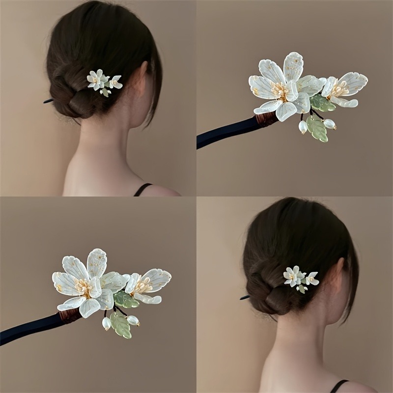 Travel Hair Accessories - 1PC Neue Chinesische Magnolie Blume Ball