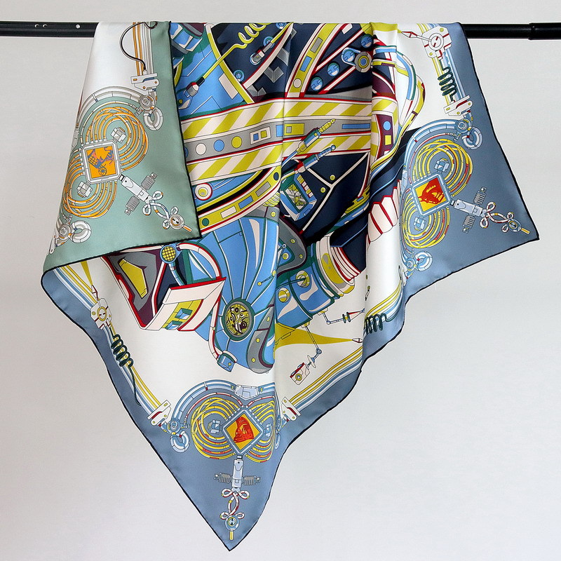 Travel Hair Accessories - 18MM Seidenschal für Damen, handgerollte Bandanas,