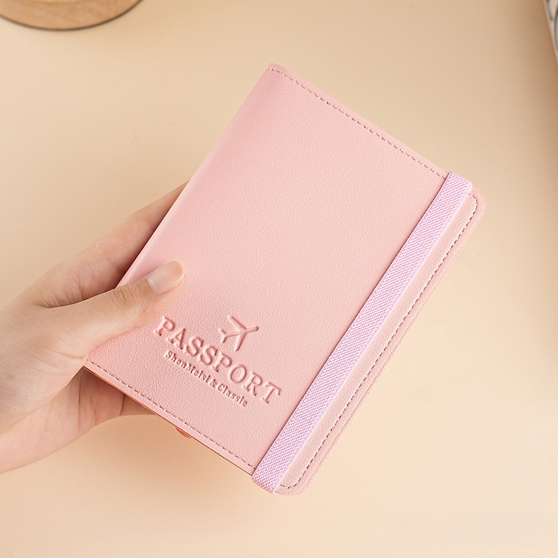 Travel Wallet Slim - PU-Leder Reisepasshülle, Multifunktionale Reisedokumententasche RFID-Blockierende Kartenbrieftasche