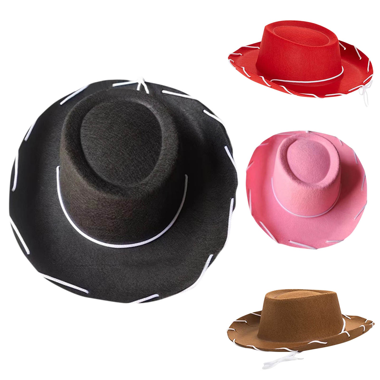 Travel Accessories For Toddlers - Kinder-Cowboyhut, klassischer Western-Cowgirl-Sombrero aus Filz mit