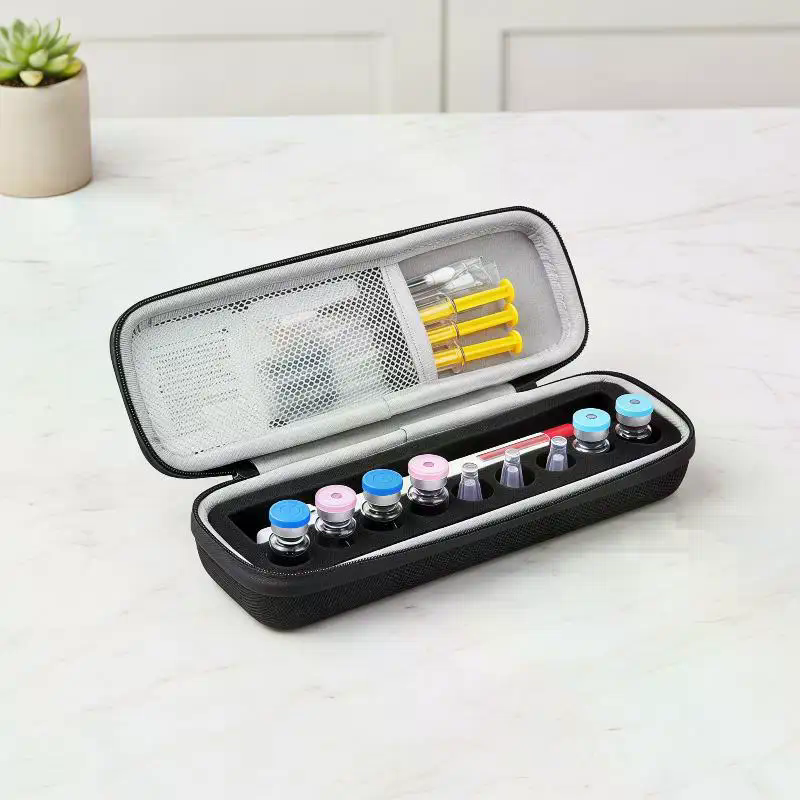 Travel Accessories Box - Insulin-Fläschchen-Etui 3ML 9 Fächer EVA Stoßfest
