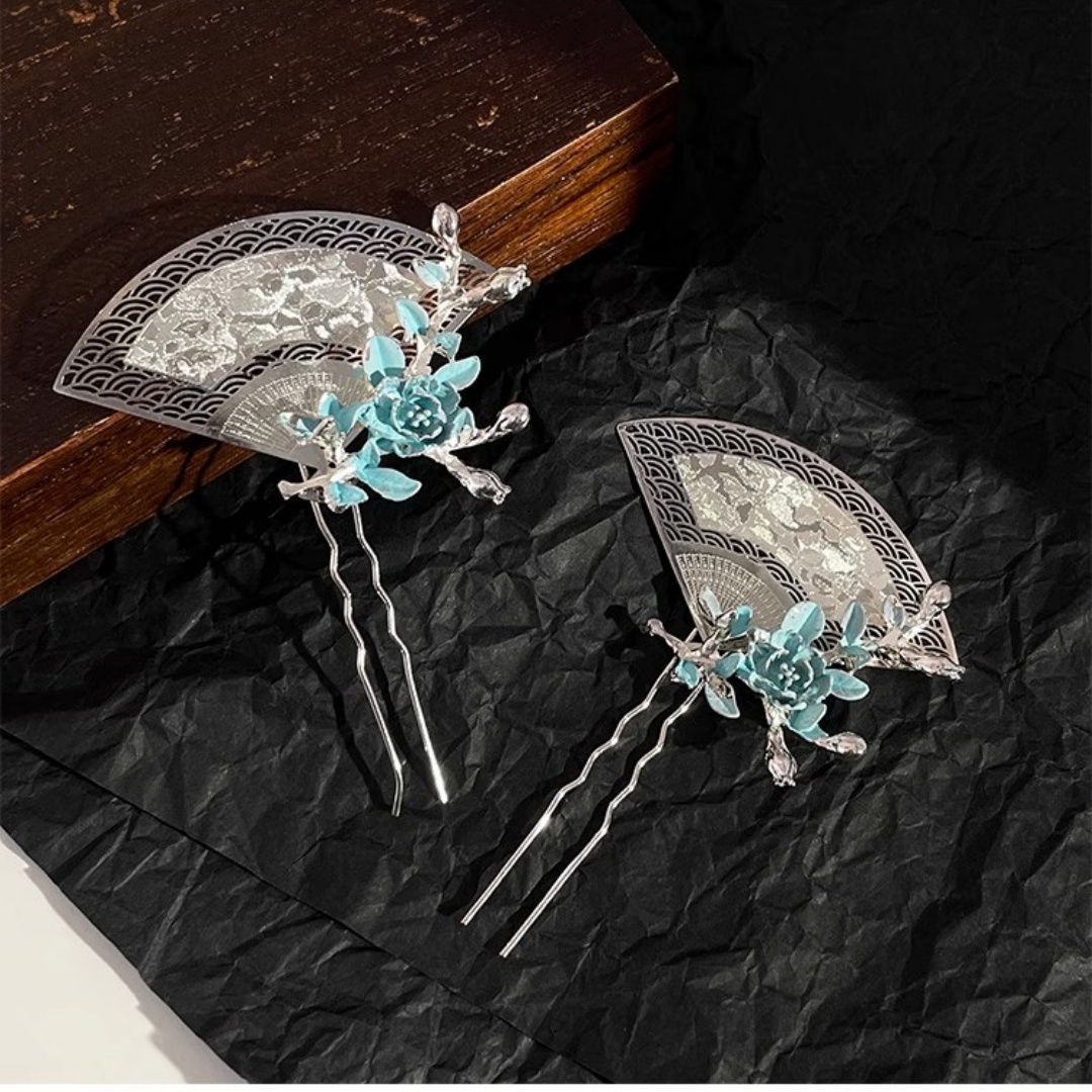 Travel Hair Accessories - Neue fächerförmige Haarnadel im chinesischen Stil,