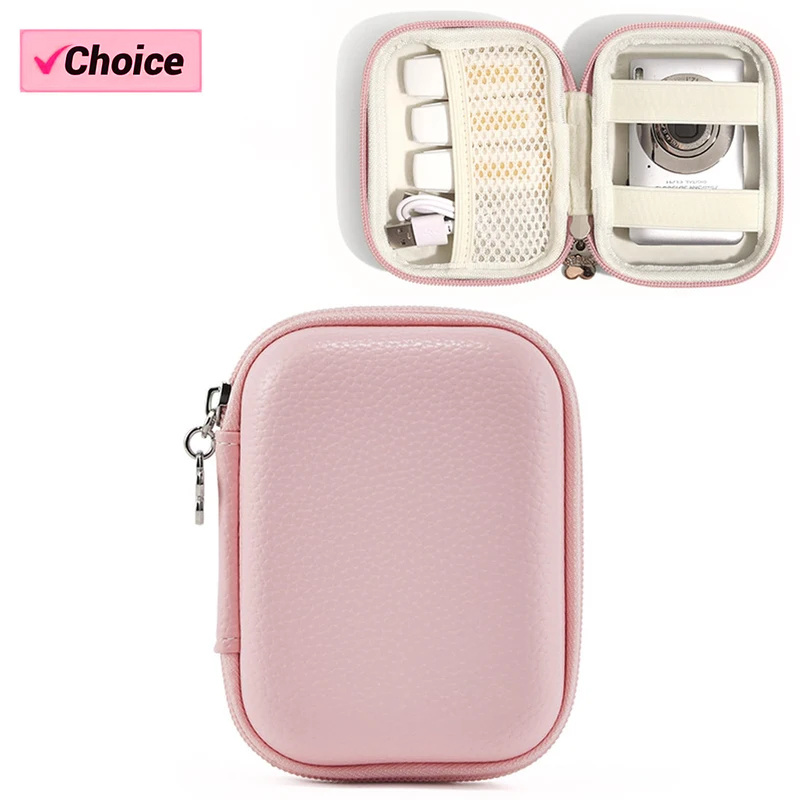 Travel Accessories Box - Digitalkamera-Tasche, kleine Reise-Kompaktkamera-Hülle mit Netztasche für