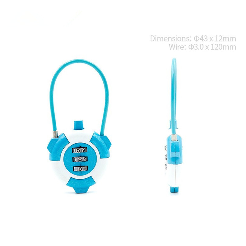 3-stelliges Kombinations-Kabel – Cable Lock Combination Bewertung und Preis