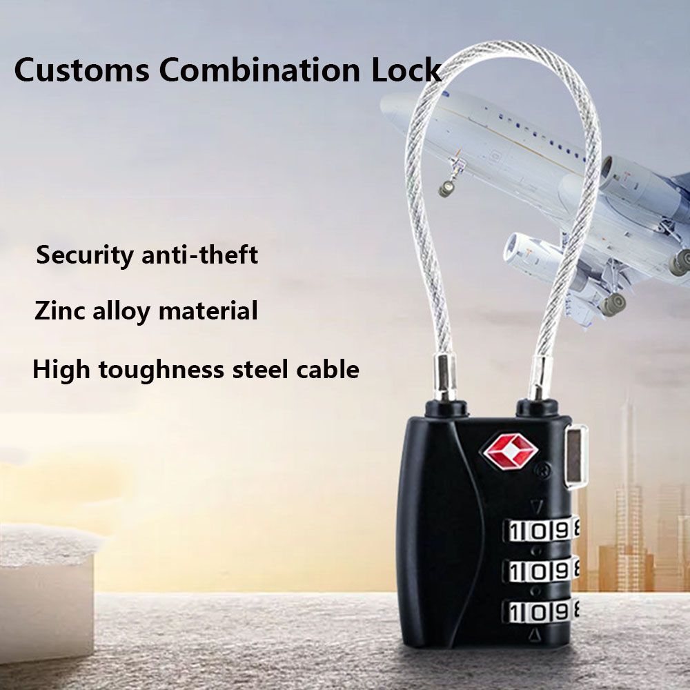 Wasserdichtes Kabel-Gepäckschl – Cable Lock Combination Bewertung und Preis