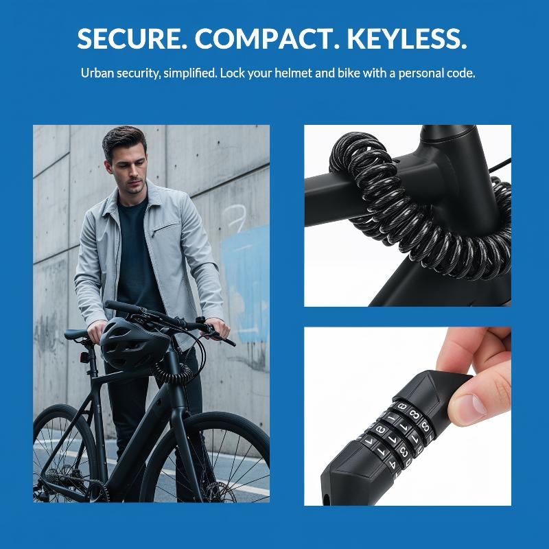 Neues Motorrad-Fahrrad-Diebsta – Cable Lock Combination Bewertung und Preis
