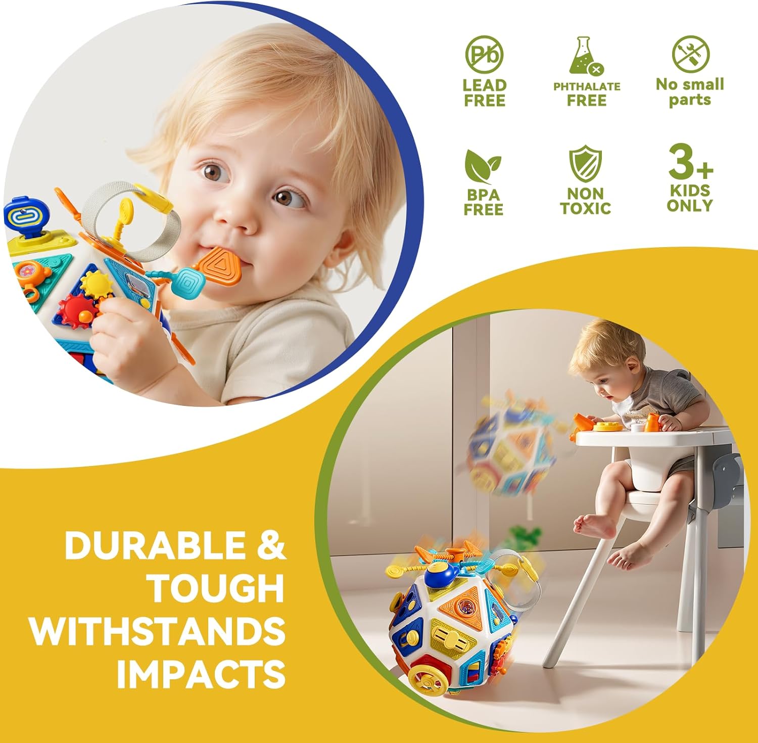 Baby Busy Board Aktivitätswürf – Travel Accessories For Toddlers Bewertung und Preis