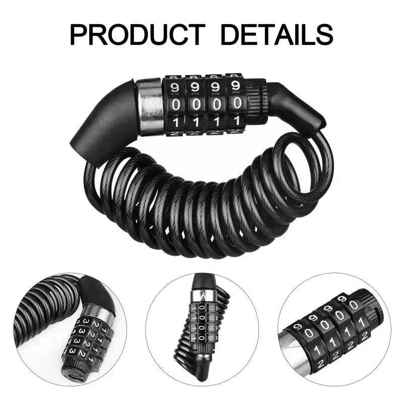 Motorrad- und Fahrrad-Diebstah – Cable Lock Combination Bewertung und Preis