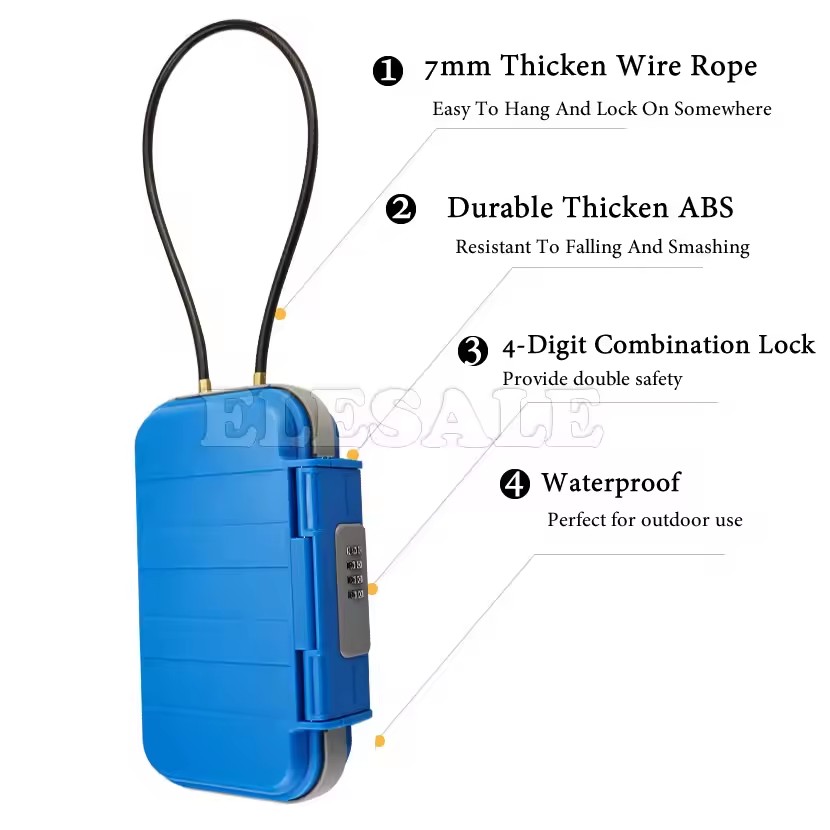 Kreative tragbare 4-stellige Z – Cable Lock Combination Bewertung und Preis