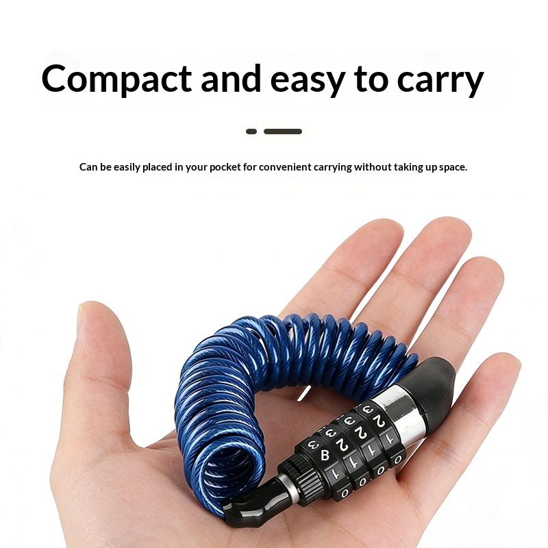 Motorradhelm-Schlosskabel mit  – Cable Lock Combination Bewertung und Preis