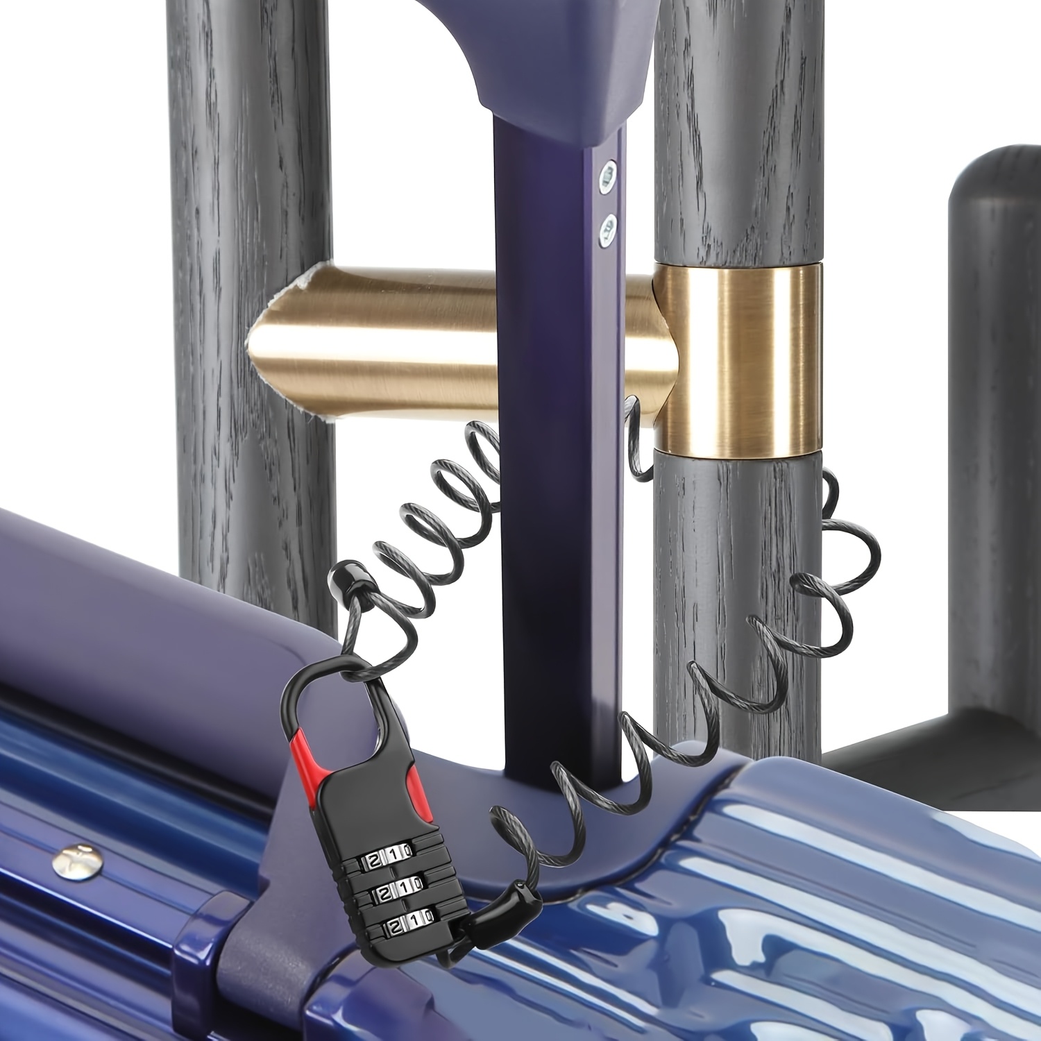 3-stelliges Zahlenschloss mit  – Cable Lock Combination Bewertung und Preis